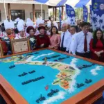 Cần Thơ xác lập kỷ lục “Bản đồ Việt Nam” từ xôi nước cốt dừa lớn nhất Việt Nam