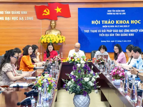 Trường Đại học Hạ Long Hội thảo khoa học về “Thực trạng và giải pháp giáo dục công nghiệp văn hóa trên địa bàn tỉnh Quảng Ninh”