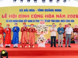 Quảng Ninh: xã Hải Hòa đón nhận Bằng xếp hạng Di tích lịch đình làng
