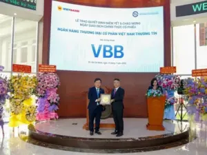 Cổ phiếu ngân hàng Vietbank chính thức giao dịch tại Sở Giao dịch Chứng khoán TP.HCM