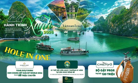 Giải Golf Vietnam Travel – Hành trình Xanh 2026 công bố loạt giải thưởng Hole in One giá trị